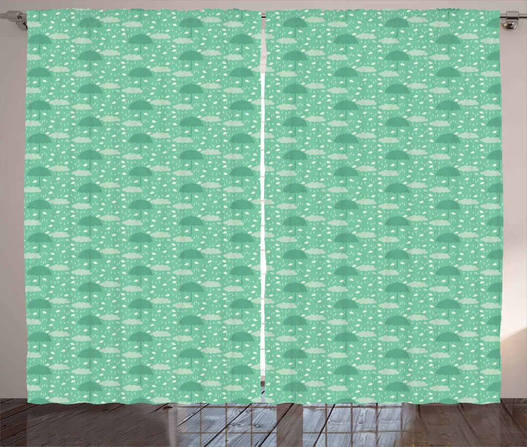 Tende Universali 280x225 cm ABAKUHAUS | Stile Tempo Umido Verde