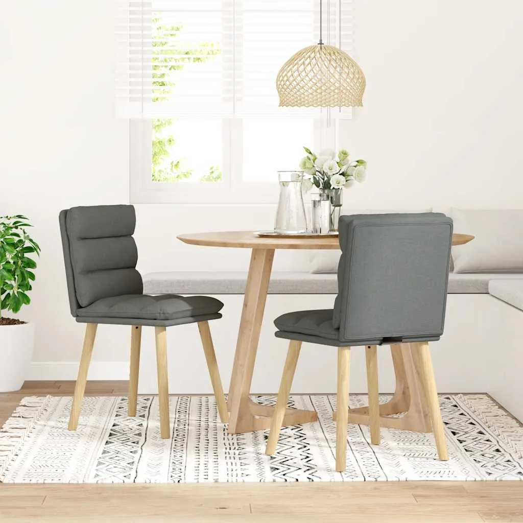 Offerta Set 2 Sedie Sala da Pranzo Grigio Scuro - Qualità a Buon Prezzo - 2
