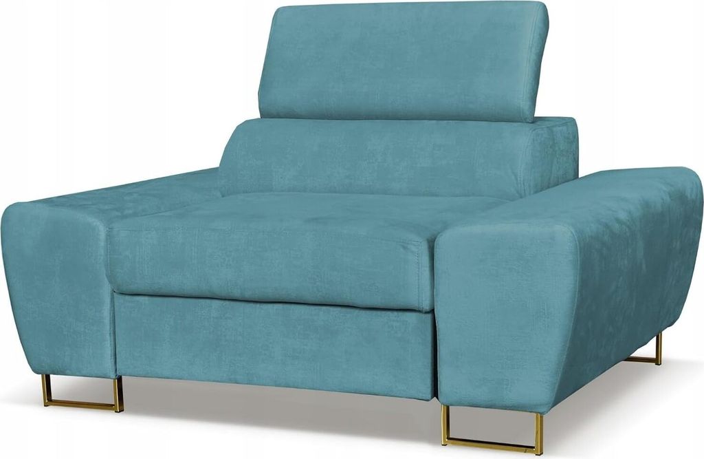 Family Meble Sessel Bosso Relaxsessel Fernsehsessel Bequemer Sessel aus Velours Loungesessel Ruhesessel Für Wohnzimmer Schlafzimmer Büro (Forte 6)