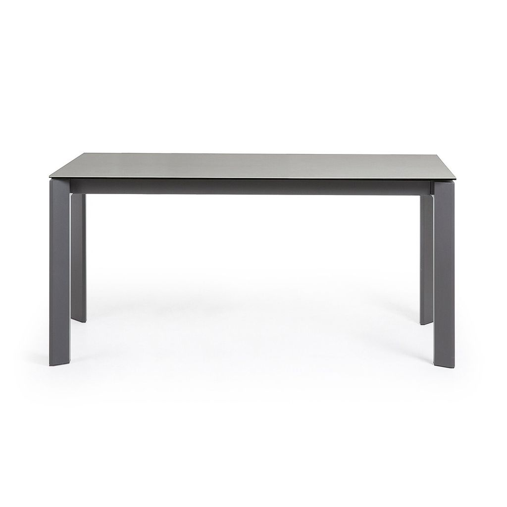Tisch Axis ausziehbar 160 (220) cm Keramik Schwarz Stahl Beine