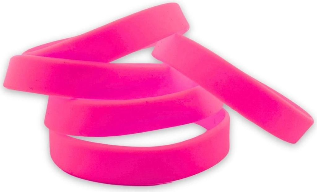 CombiCraft Silikon Einlassbänder - Pink - 30 Stück