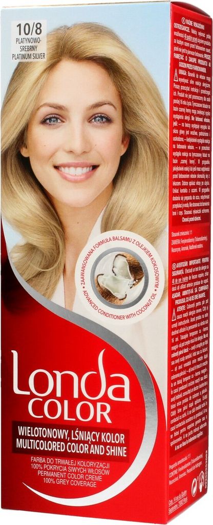 Londa, Haarfarbe 10/8 Platin Silber Produktbild 