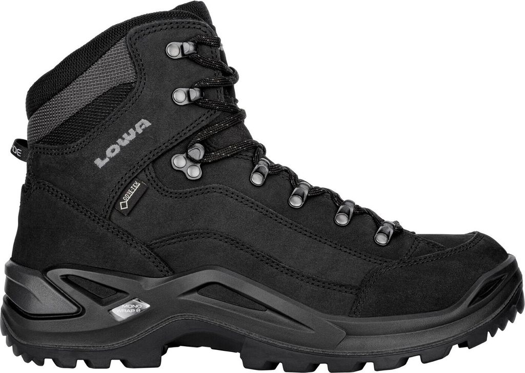 LOWA RENEGADE GTX MID, Männlich, Erwachsener, Schwarz, Outdoor-Stiefel, Walken, Wandern, Trecken, Deutsch
