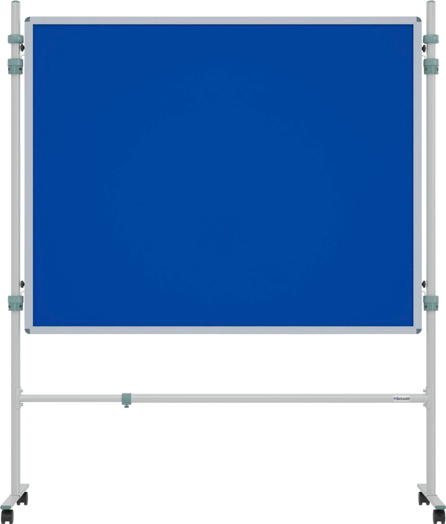 Betzold Stellwand, 150 x 120 cm, Farbe: blau, Setgröße: 1 Stück, Ausführung: mit fahrbarem Stativ