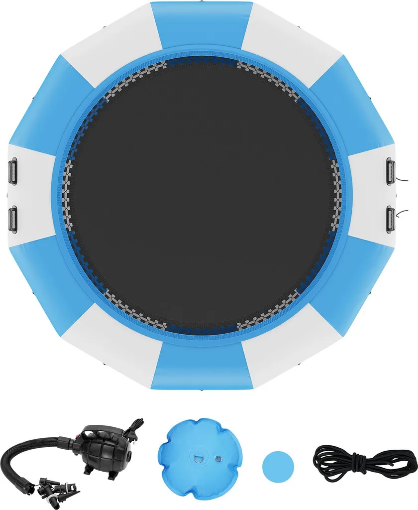 Trampoline de Piscine 13ft - Jeu Gonflable de Saut pour Enfants et Adultes