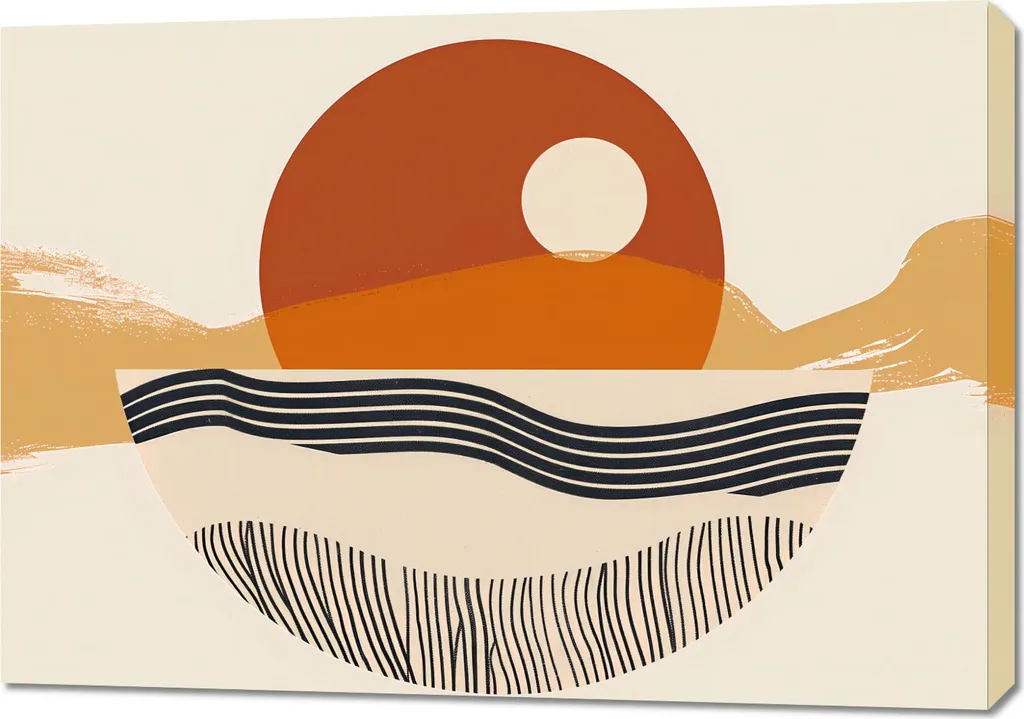 Quadro 100x70 cm Metà per Intero - Tela Alta Qualità per Casa