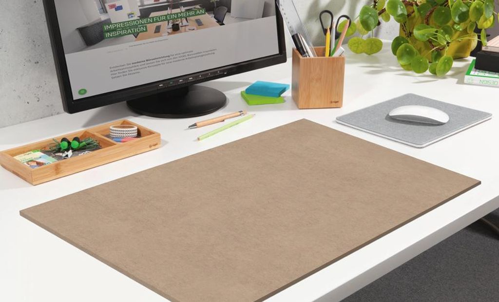 sigel Papier-Schreibunterlage blanko braun 595 x 410 mm