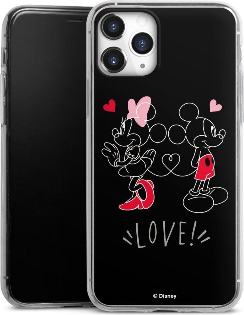 DeinDesign Slim Hülle für Apple iPhone 11 Pro Silikon Case Ultra Dünn Handyhülle Disney Liebe Mickey & Minnie Mouse