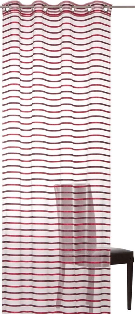 Elbersdrucke Ösenschal Zen rot halbtransparent 140 x 255 (BxH) cm