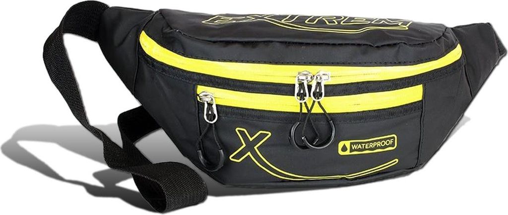 Bag Street Synthetik Tasche Damen Herren Gürteltasche schwarz gelb D2OTJ509Y