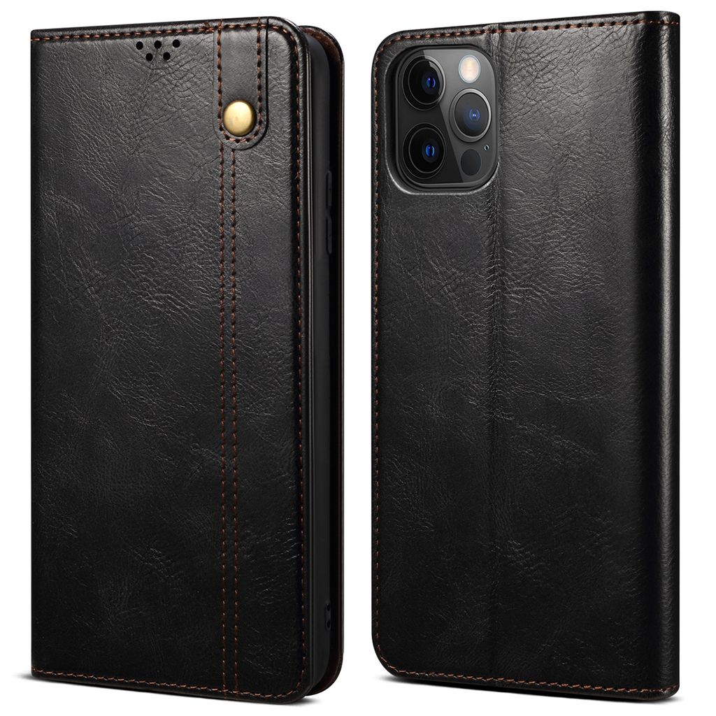 Pouzdro pro iPhone 13 Pro Max, kožené flip pouzdro Obrázek produktu 