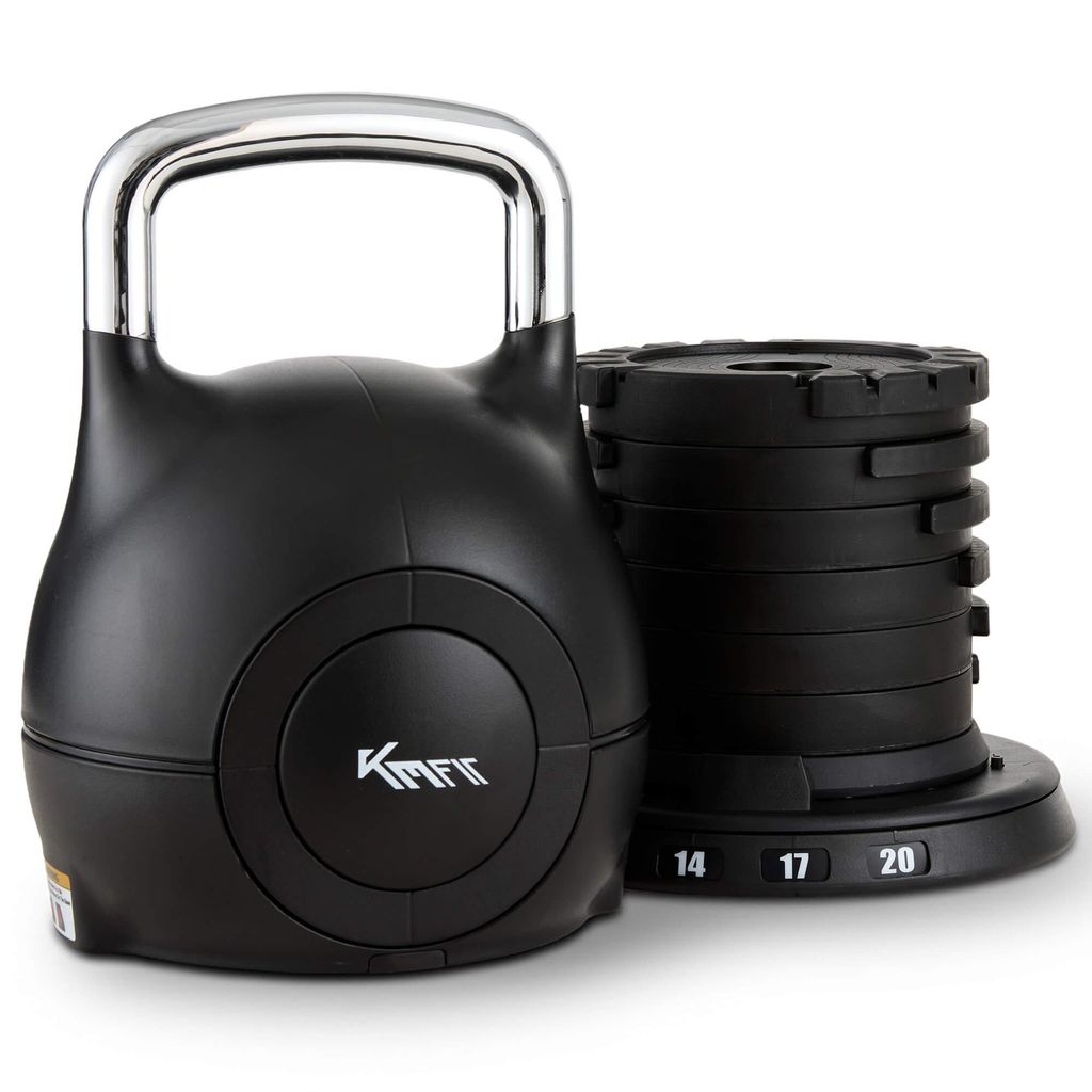 KM-Fit: Mancuernas ajustables tipo kettlebell, de 2 a 20 Imagen del producto 