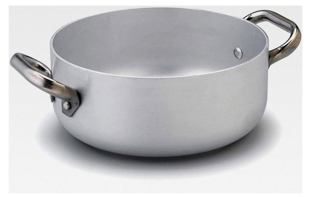 Kasserolle, niedrig, Induktionsboden mit 2 Griffen, 20 cm
