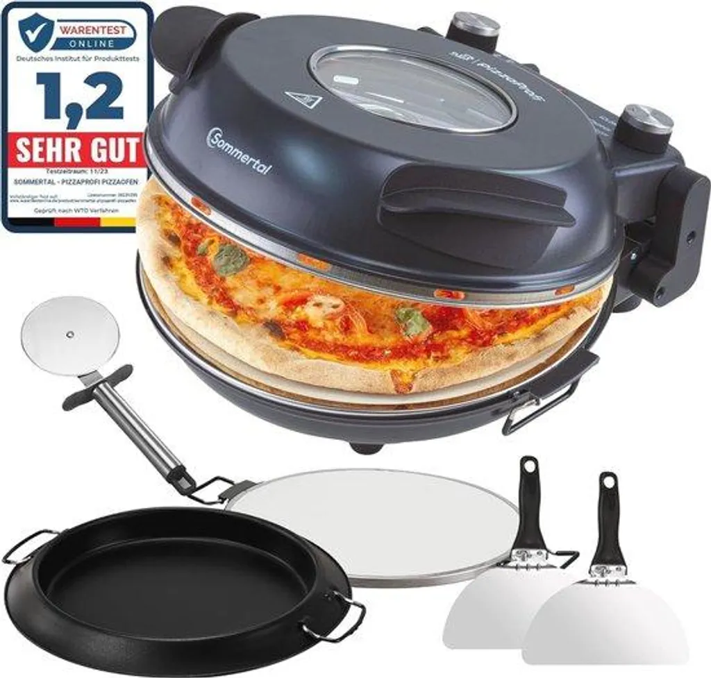 Four à pizza domestique haute température 400°C avec plaque pierre