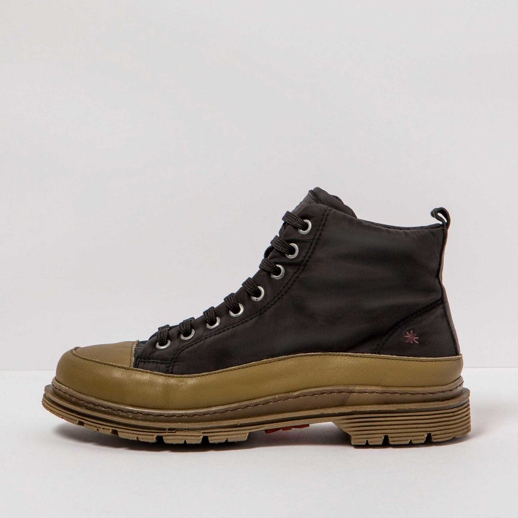 Art Schnürstiefel Damen/Herren 1895 NYLON BLACK-BRONZE/ BIRMINGHAM Farbe Schwarz