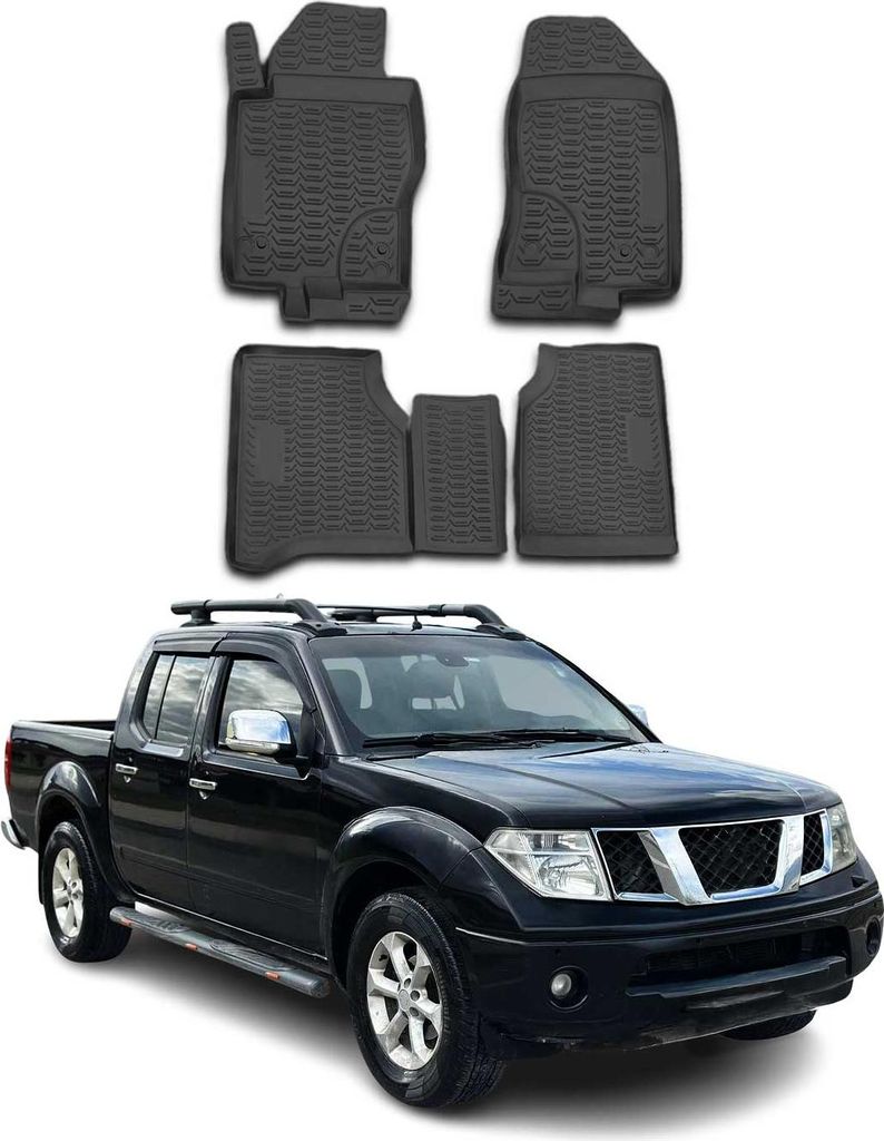 2010-2015 Nissan Navara Fußmatten TPE Schwarz 4 tlg
