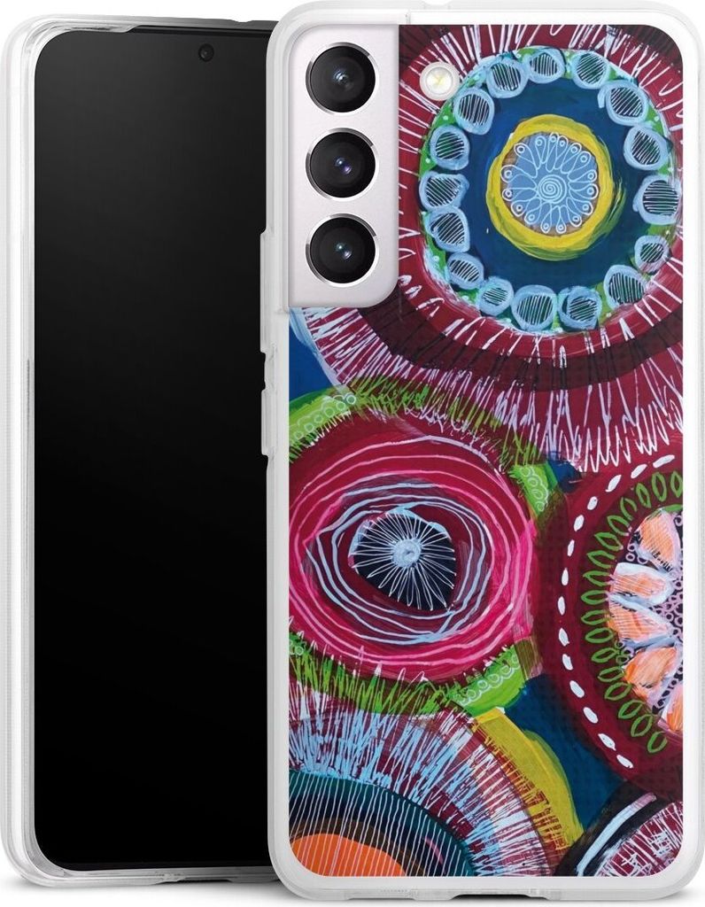 DeinDesign Handyhülle für Samsung Galaxy S22 Silikon Hülle Case Smartphone Schutzhülle Farbe Malerei bunt