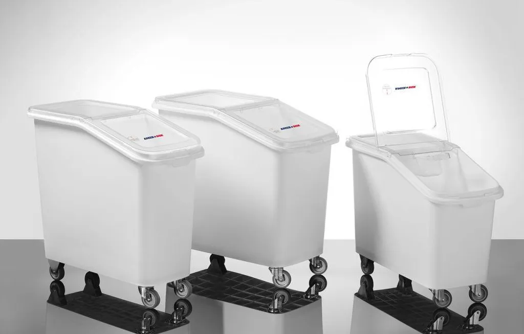 Bac à ingrédients 62L HENDI mobile avec couvercle coulissant pratique - 3