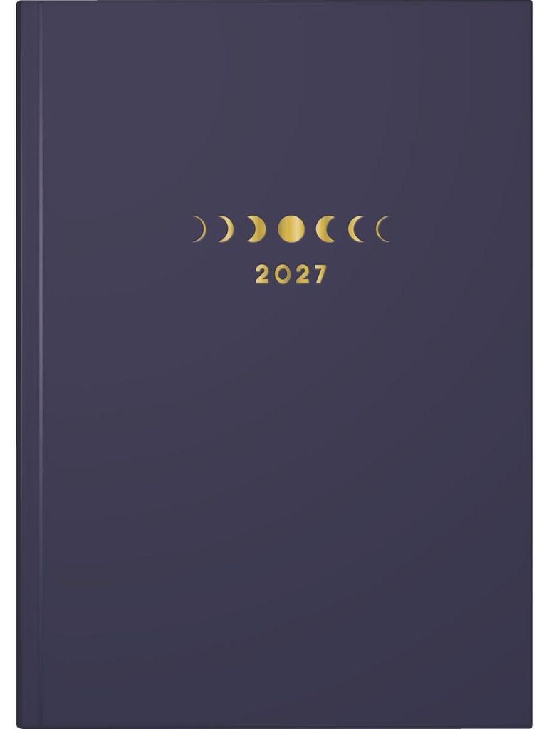 Wochenkalender Young Line 1 Woche/2 Seiten Grafik-Einband Moon dunkelblau 2027 Packung mit 3 Stück