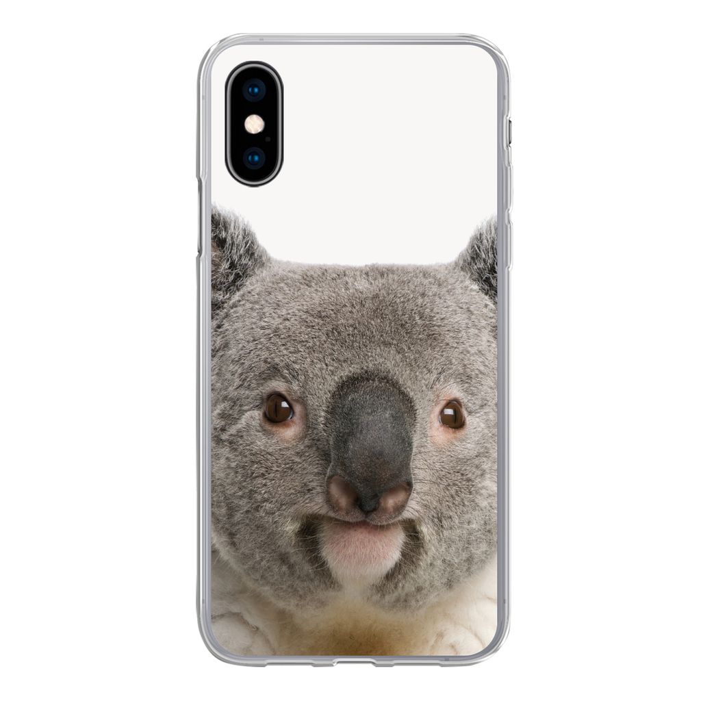MuchoWow Handyhülle Schutzhülle Hülle für iPhone X Koala - Koala Bär - Mädchen - Jungen - Tiere Silikon Softcase Handy Hülle - Handyhülle