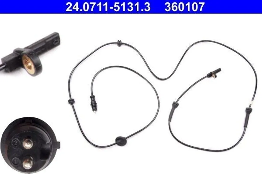 Capteur ABS ATE 24.0711-5131.3 pour Fiat Doblo - OE 46814965 d'origine
