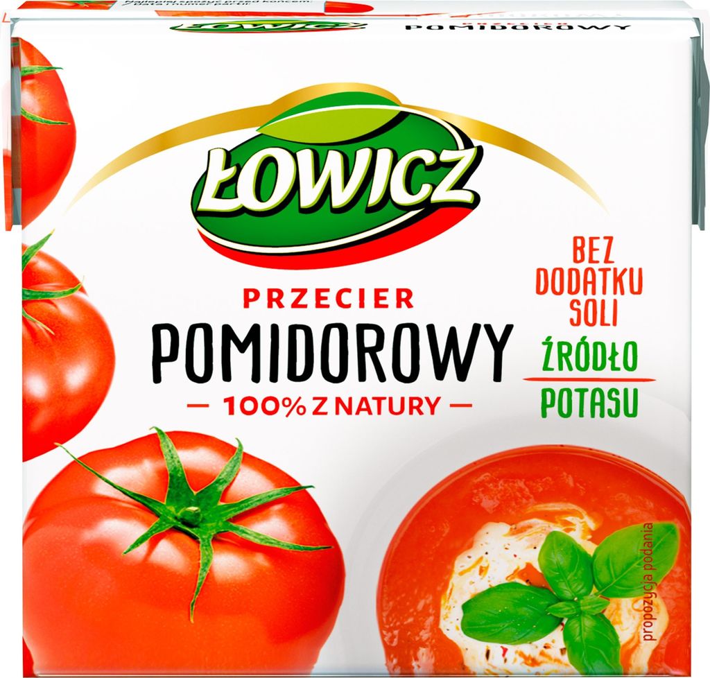 Łowicz paradajkový pretlak na polievky a omáčky, 500 g Obrázok produktu 