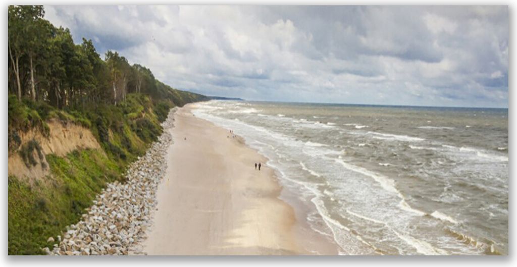 Tulup Leinwand-Bilder 140x70 Wandbild Canvas Kunstdruck Strand Meer Baum Natur