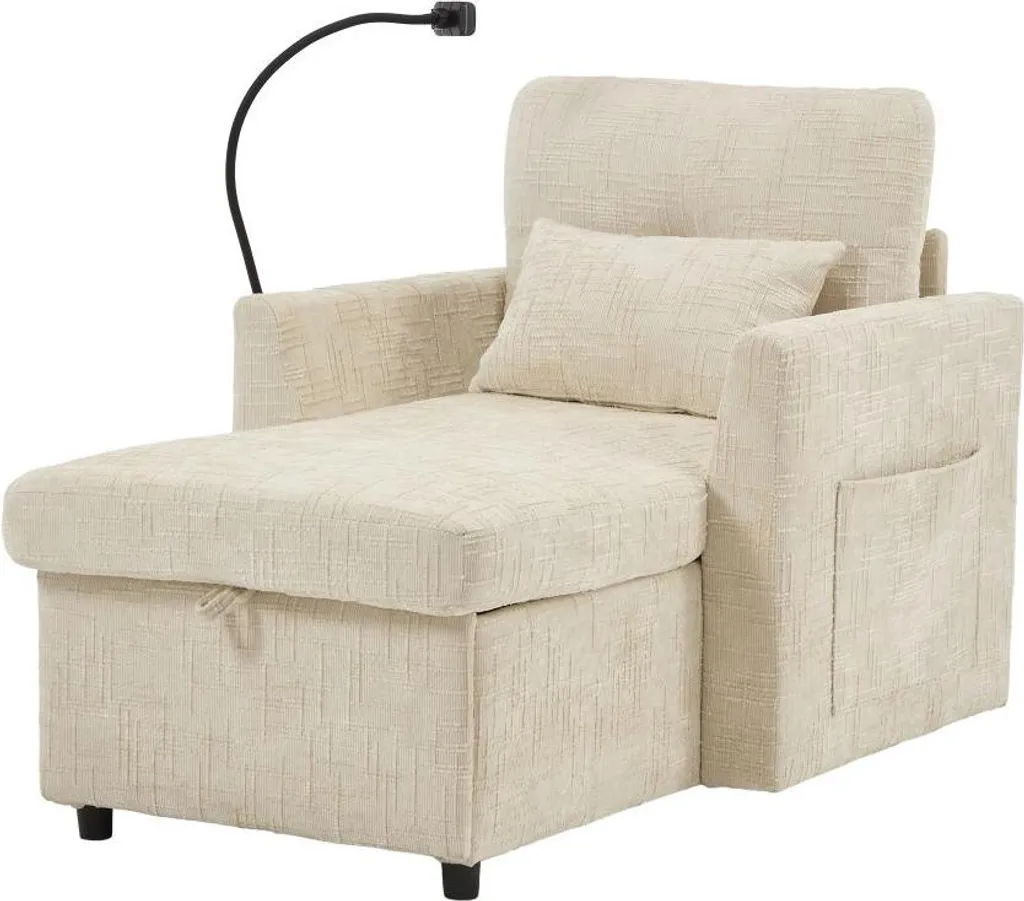 Fauteuil Relax Ergonomique pour Soulager le Mal de Dos en Tissu Doux