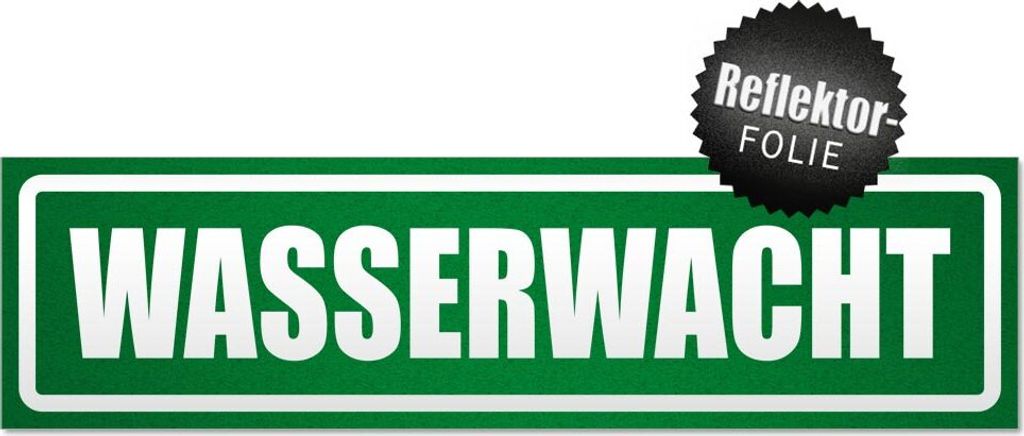 Wasserwacht invertiert Magnetschild Schild magnetisch