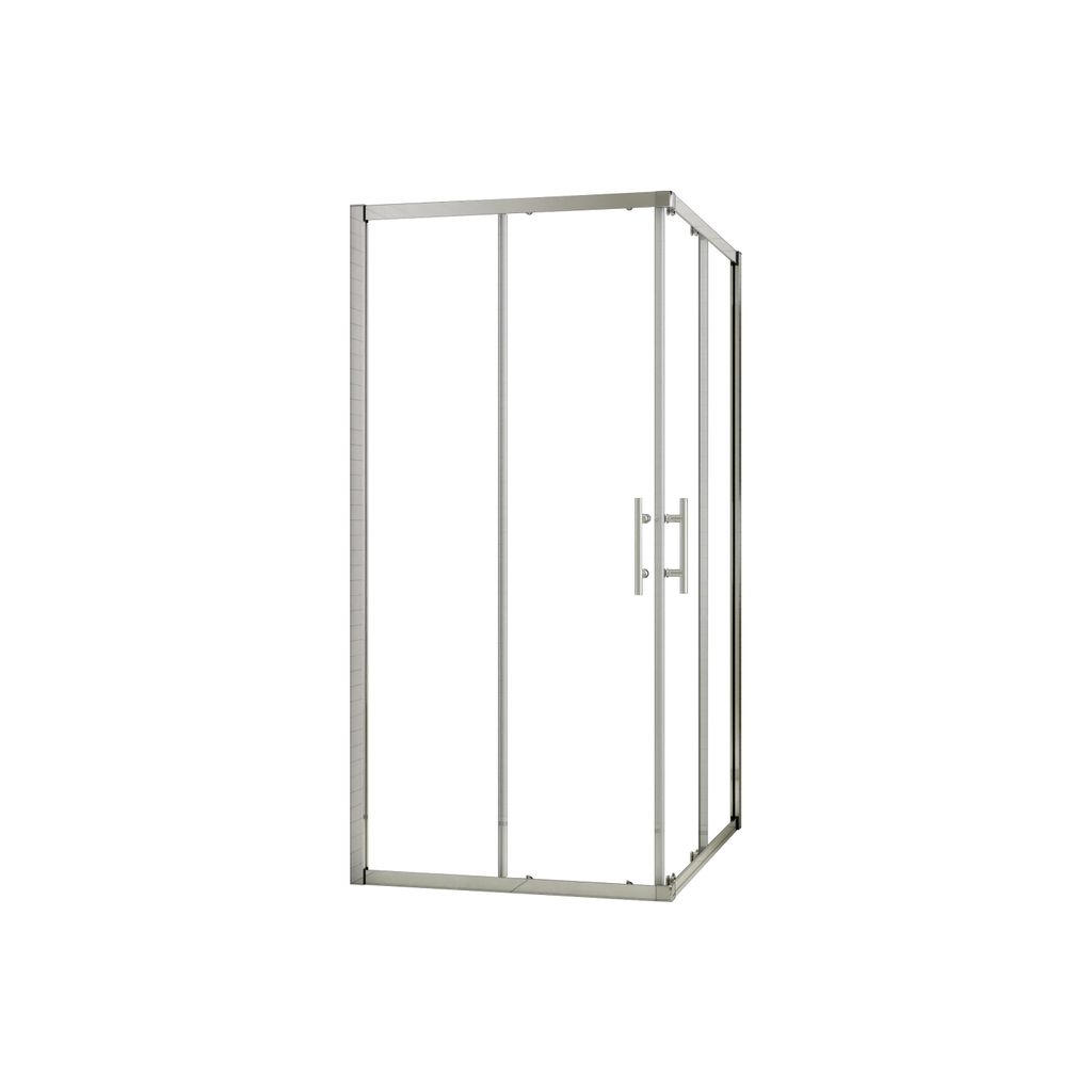 AICA 80x80x185cm 5mm ESG Eckeinstieg Schiebetür eckdusche Produktbild 