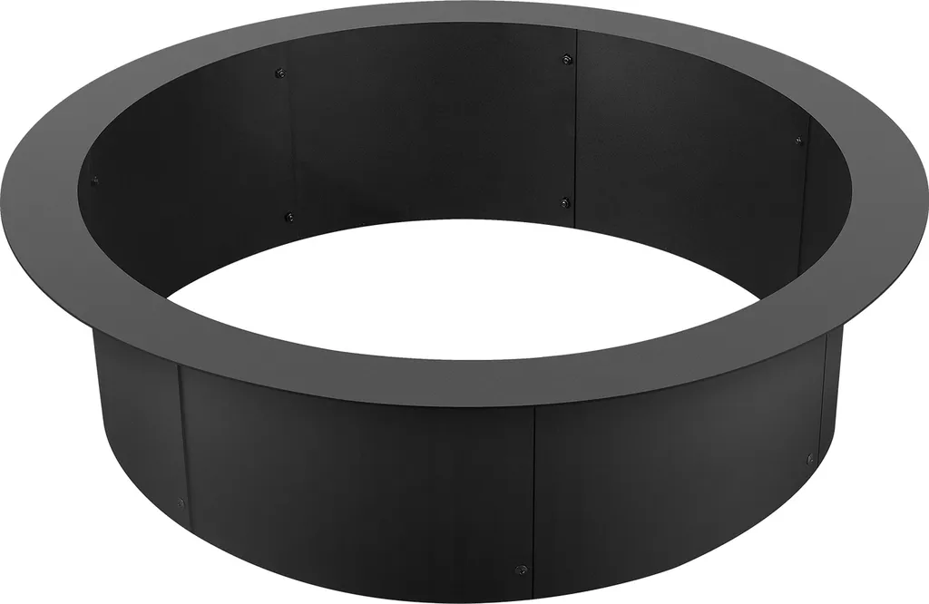 SucceBuy Anneau de Foyer Rond 36 Pouces en Acier Carbone pour Braséro