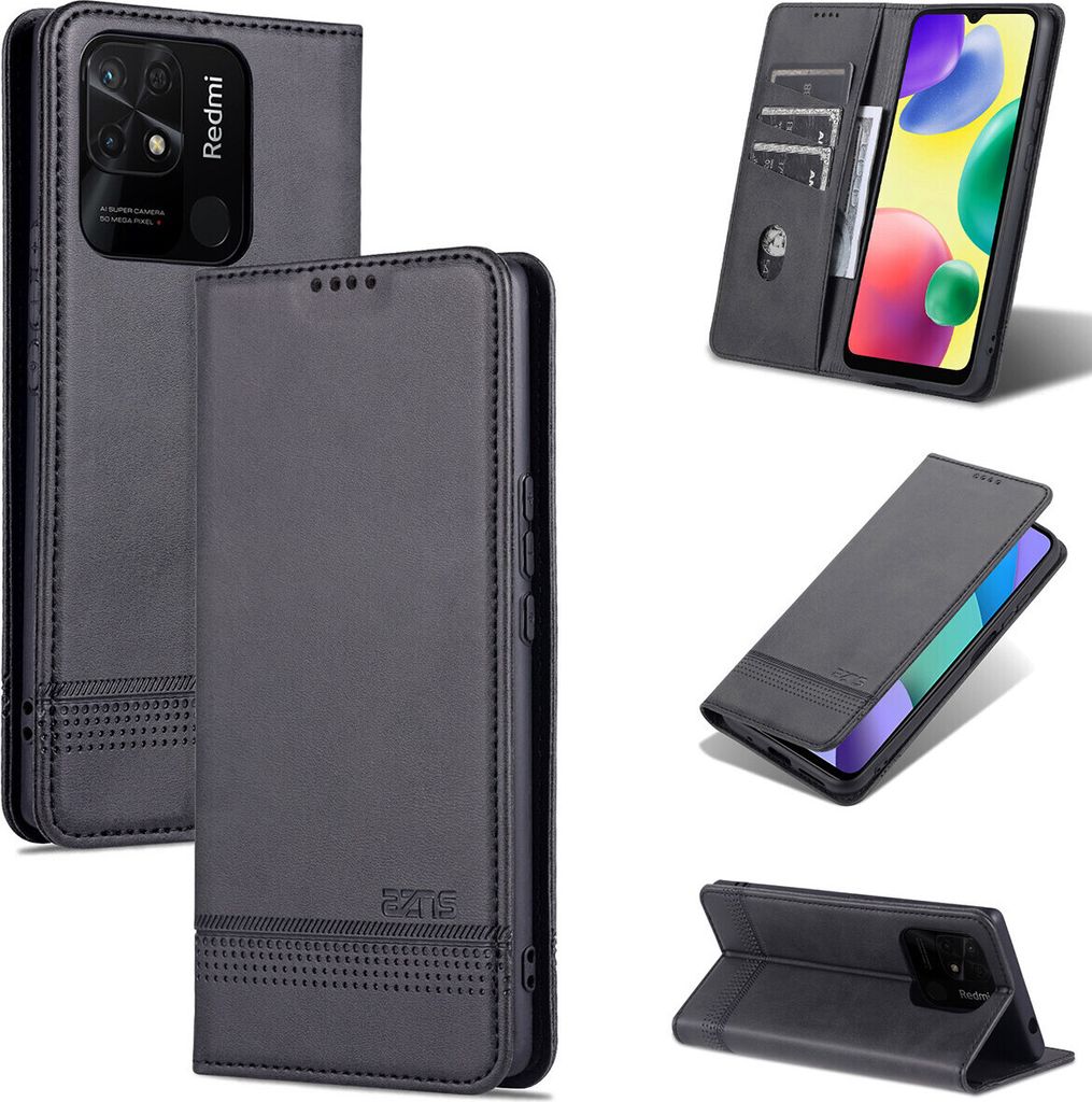 Xiaomi Redmi 10C Case, Wallet avec fermeture magnétique et Image du produit 