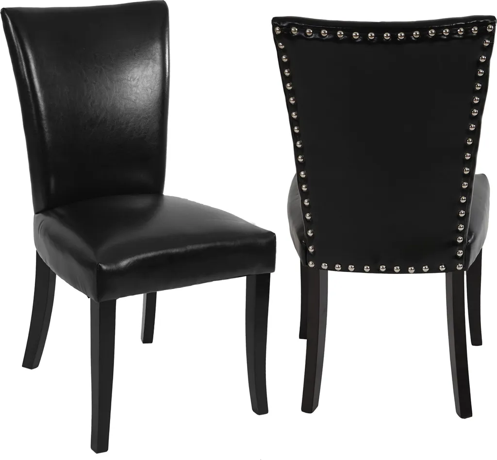 Chaise de salle à manger Chesterfield lot de 2 pour grand repas