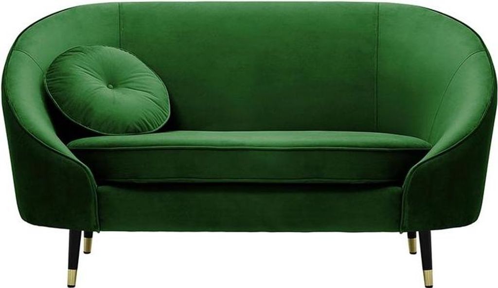 Zweisitzer-Sofa Kooper-Velluto 10-Standard piping-brass