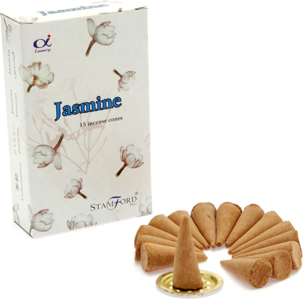 Kadzidełka Stożkowe Stamford 15 X Jaśmin kadzidło Zdjęcie produktu 