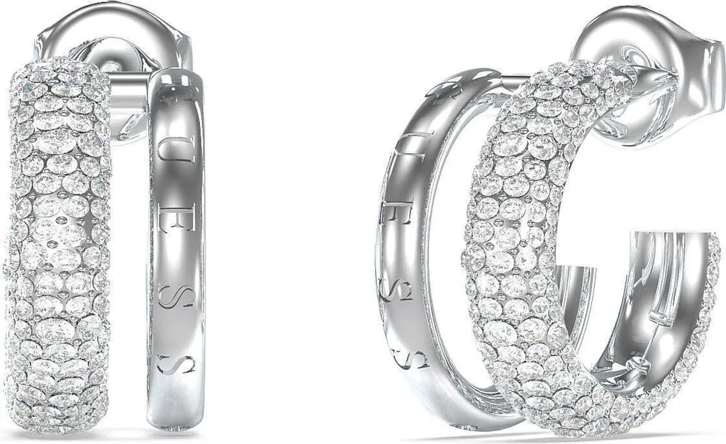 Orecchini Guess Silver Hoop | Accessori Donna Trendy Silver Collection