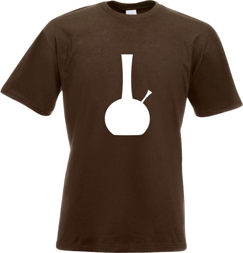 Kiwistar - T-Shirt - Chocolate - Bong Motiv Bedruckt Funshirt Design Print - mit Motiv Bedruckt - Funshirt Design - Sport - Freizeit - Herren - S