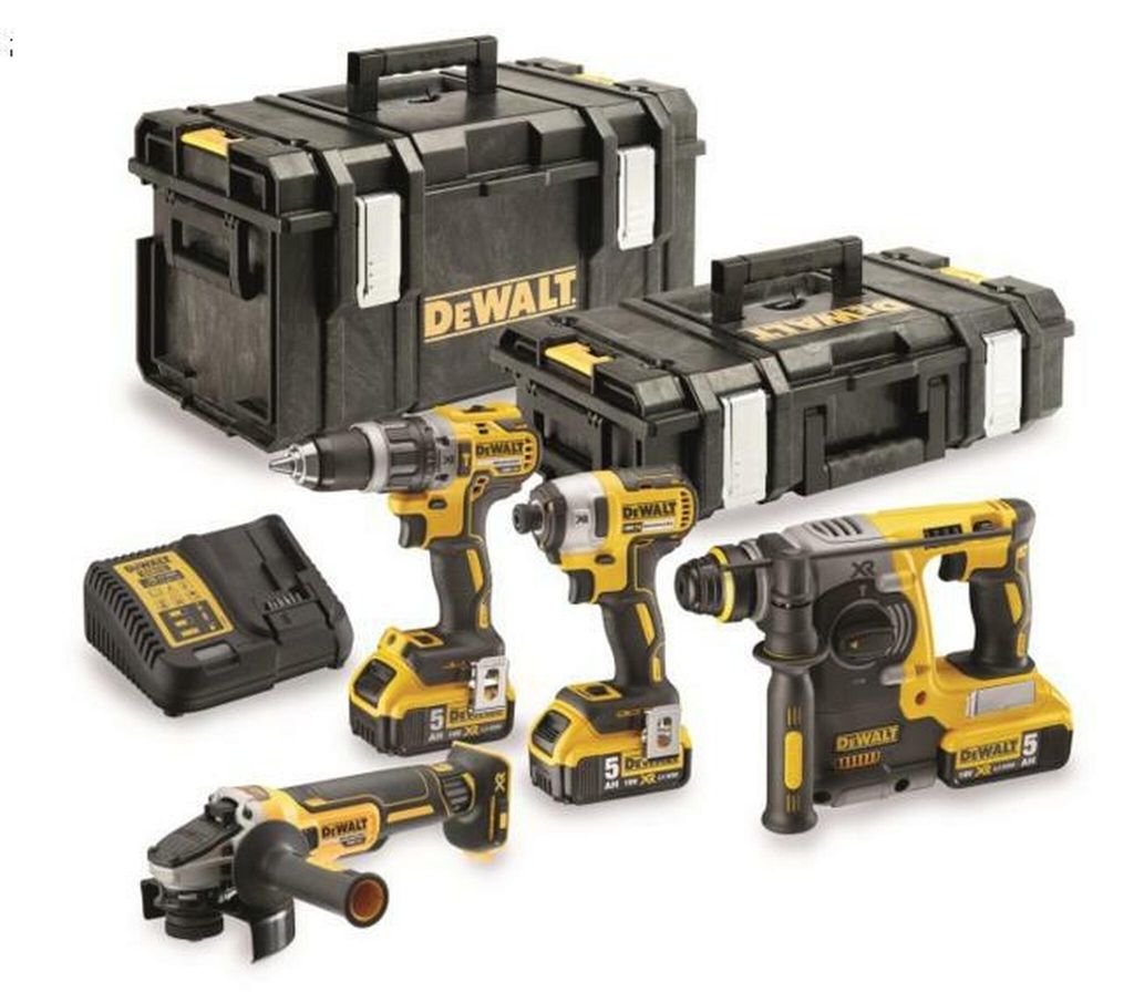 DEWALT Akku-Combo-Set DCK422P3 18V mit DCF887, DCD796, DCG405, DCH273, 3x 5,0Ah