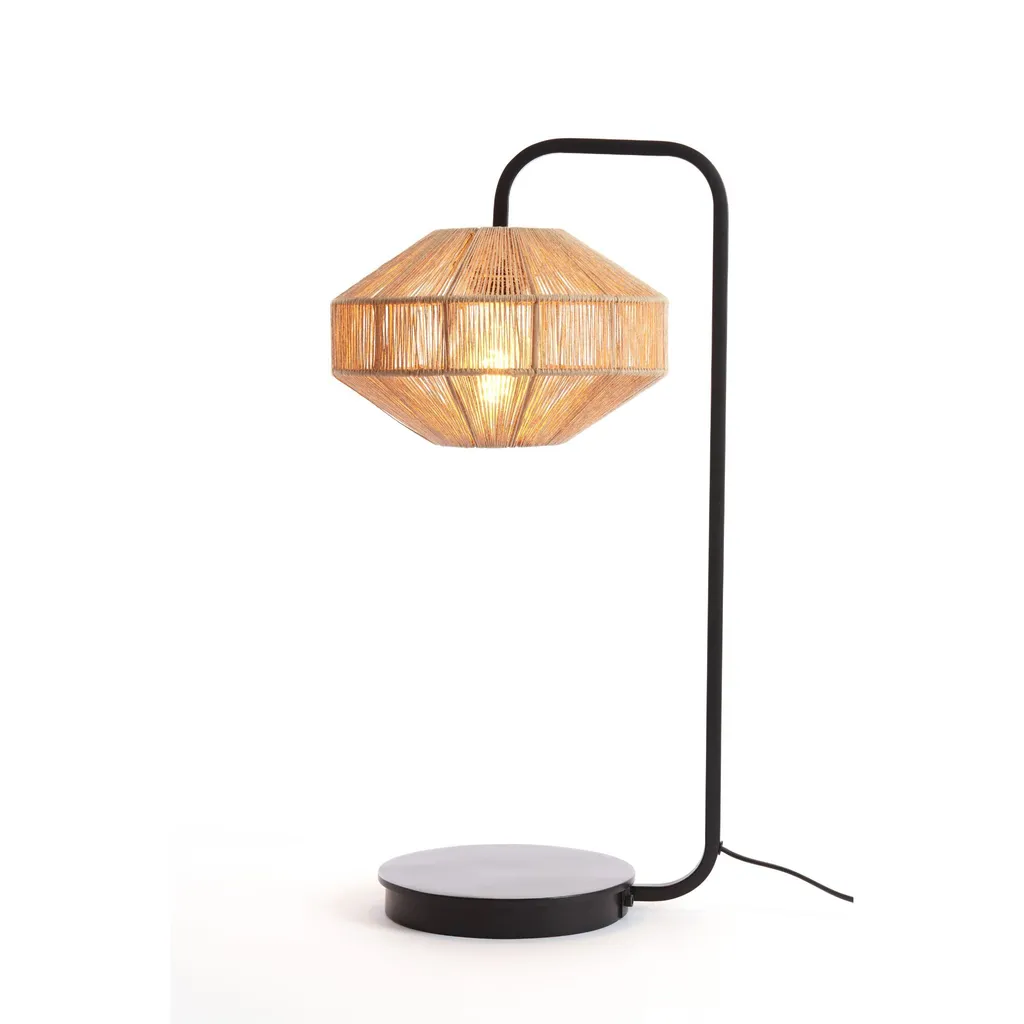 Lampe Lyra Light & Living noir métal E27 : solution éclairage design 8054584