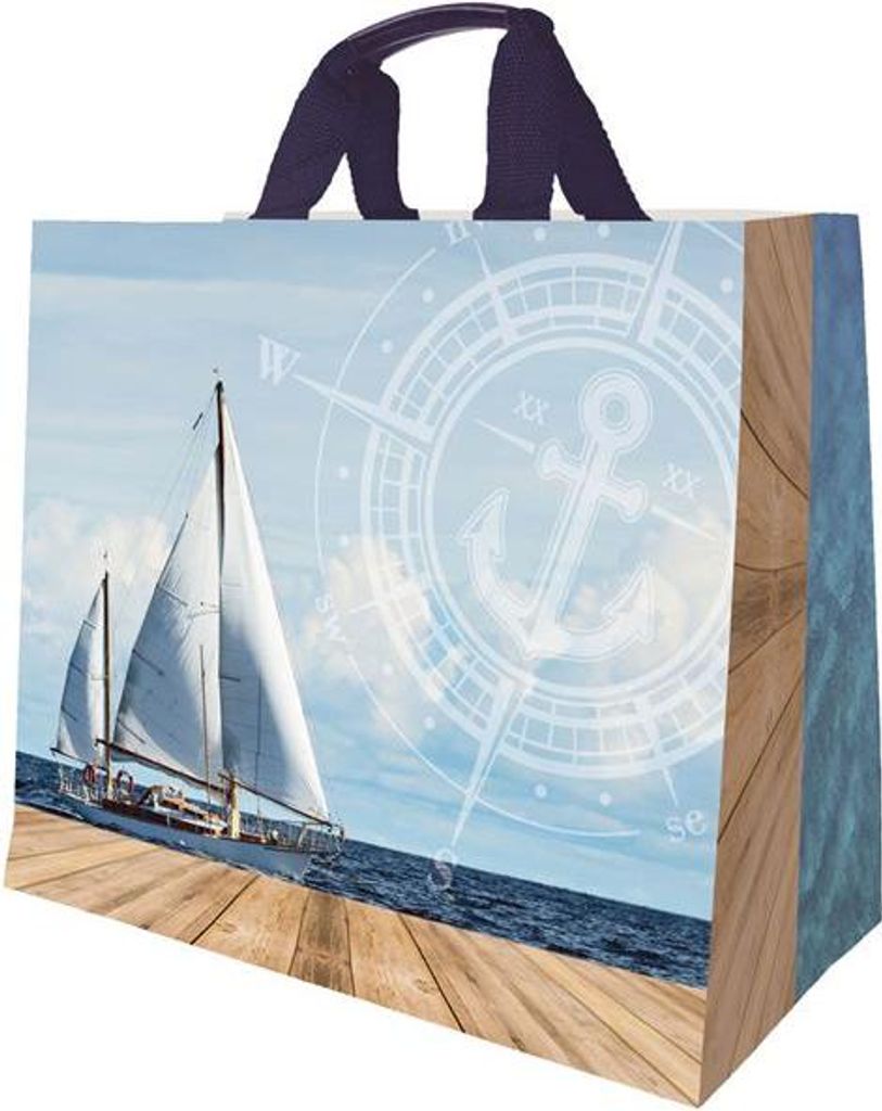Tragetasche aus Polypropylen-Gewebe, Voile, 33 l, Maße: Produktbild 