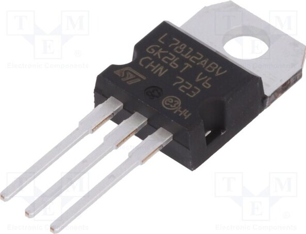 3x IC: Spannungsstabilisator 1,5A Linie,geregelt(nein) 12V THT L7812ABV-DG Ungere