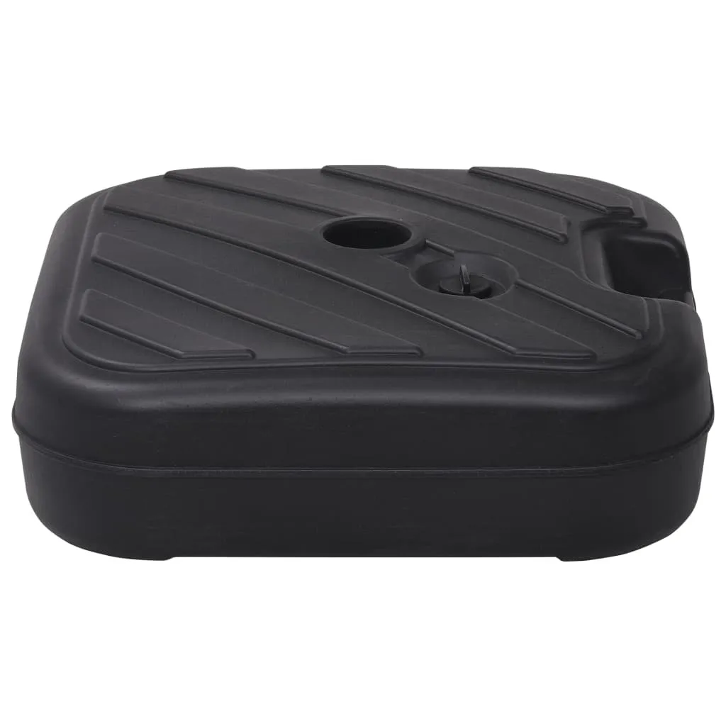 vidaXL Pied de parasol à remplir sable ou eau 24 L noir haute qualité