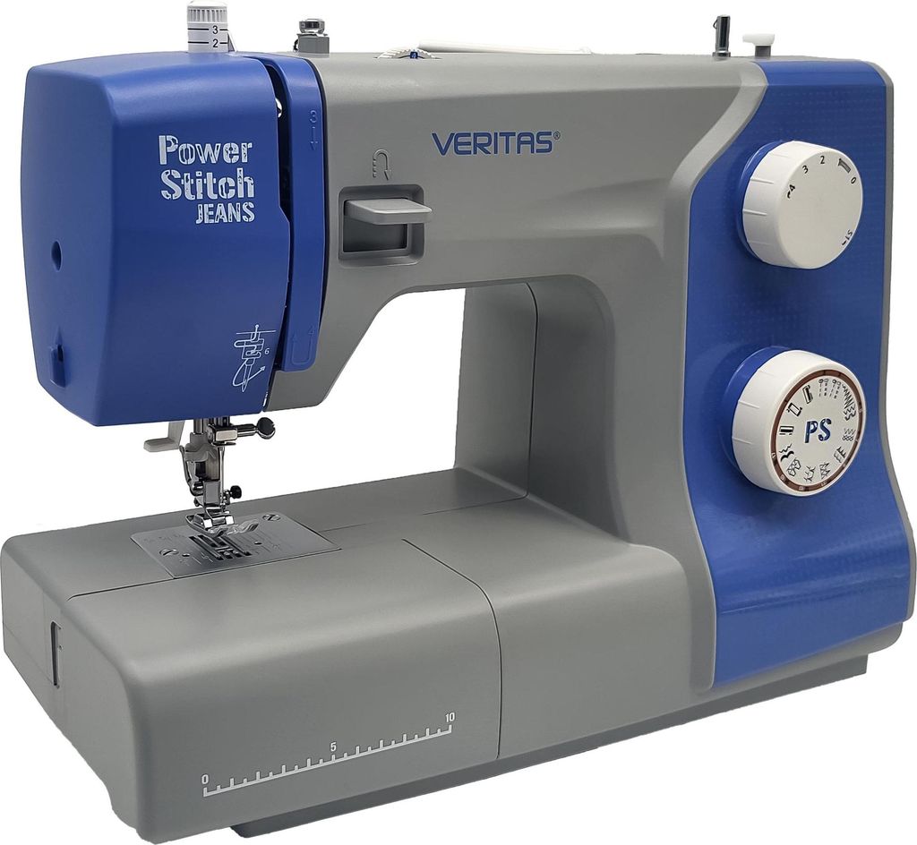 A sewing machine is shown against a white background.