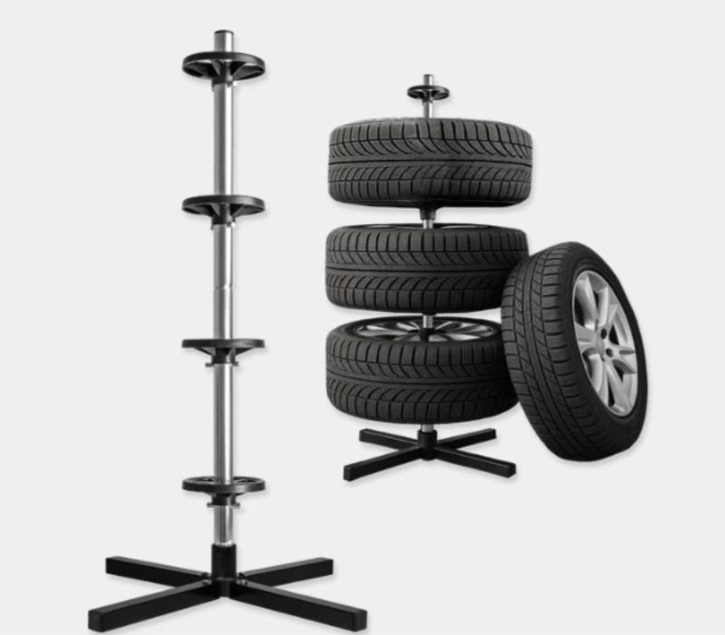 Felgenständer Reifenständer für die Lagerung von 4 Autoreifen 100kgmit Felgen bis Reifenbreite 225 mm Max 100kg