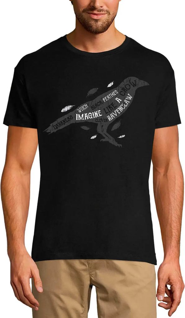 Herren Grafik T-Shirt Hexe schwarze Krabbe Dunkelheit – Witch Black Craw Darkness – Öko-Verantwortlich Vintage Jahrgang Kurzarm Lustige Druck