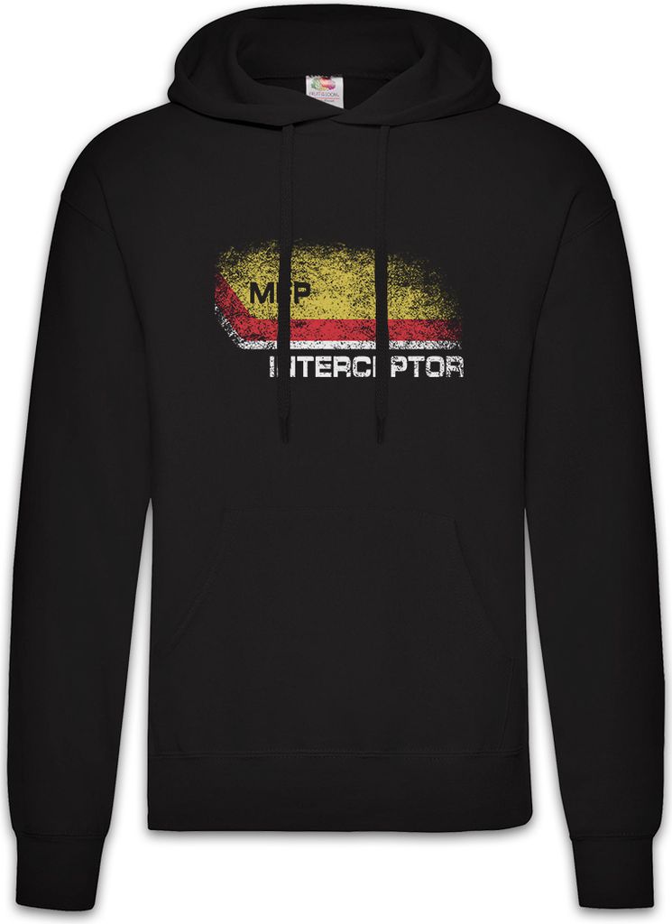 Urban Backwoods Inter I Main Force Patrol Logo, Herren Hoodie, Farbe: Schwarz, Größe: 2XL