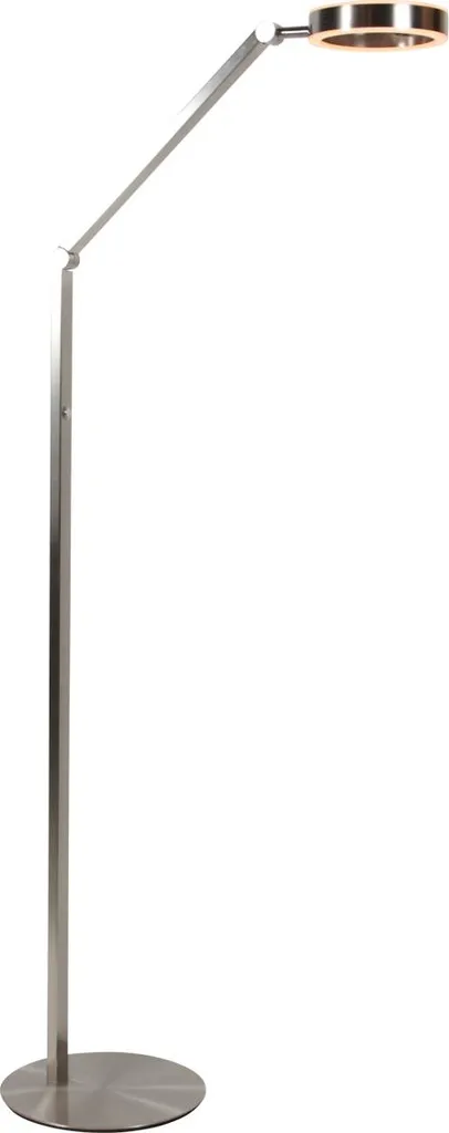 Lampadaire Ringlux Steinhauer 4138ST en Acier brossé au Design LED