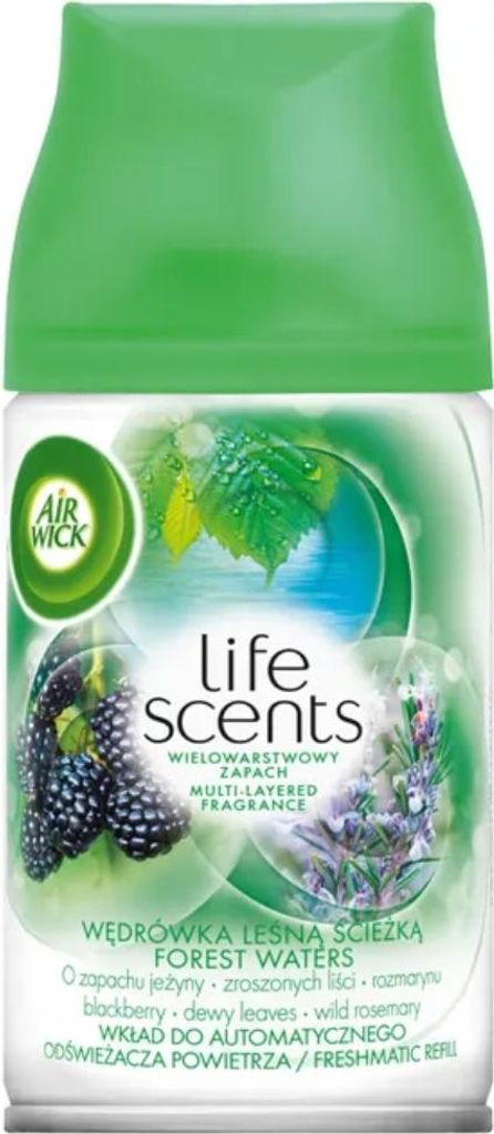 Air Wick Life Scents Lufterfrischer Nachfüller – Waldwasser – Automatisches Spray – 250 ml - 1 Stück