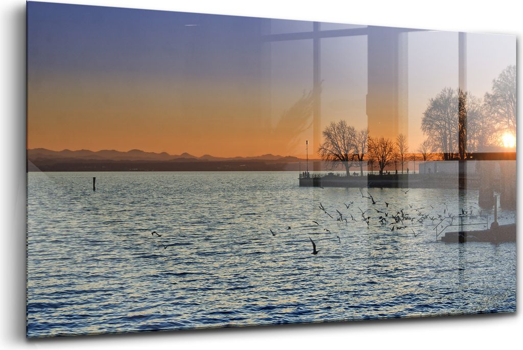 Bilder auf glas - Einteilig - Wanddekoration - Glas Bilder - 120x60 - Bodensee in Deutschland