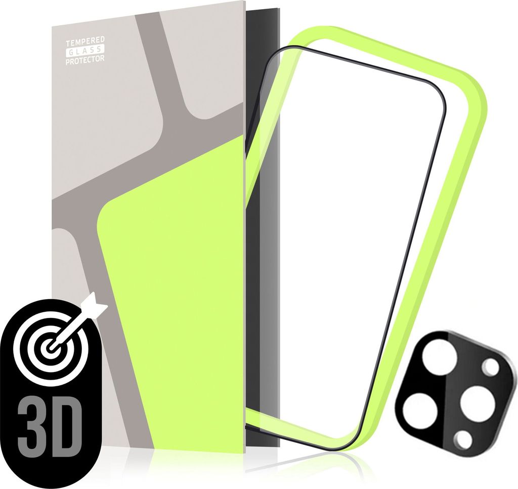 Gehärteter Glasschutz 3D für iPhone 16 Pro Max Kamera Glasapplikator (Case Friendly)
